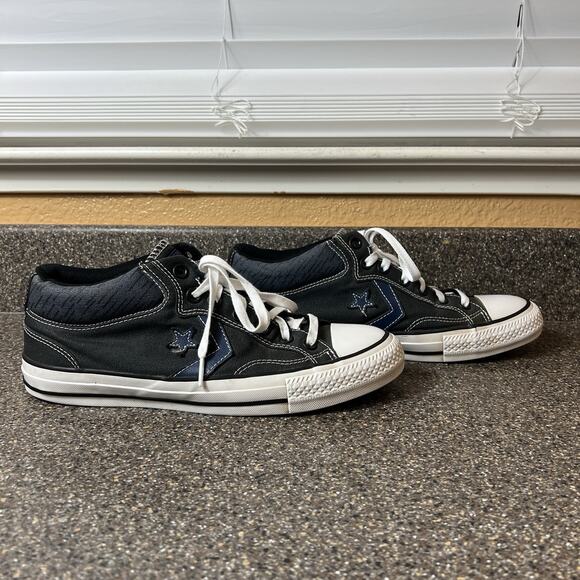 Converse CONS All Star Chuck Taylor Mens 9.5 Shoes Gray Blue Lace Up Sneaker Low - Picture 4 of 11